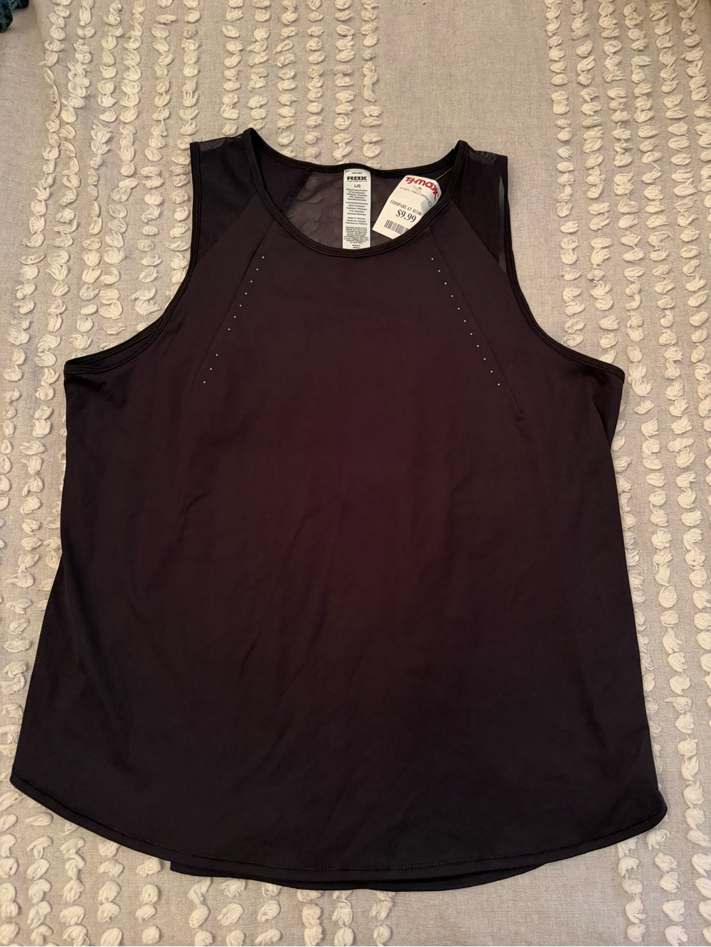 RBX Black Sleeveless Performance Tank Top